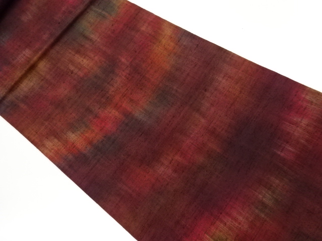 JAPANESE KIMONO / TSUMUGI ABSTRACT PATTERN HIRAKI NAGOYA OBI